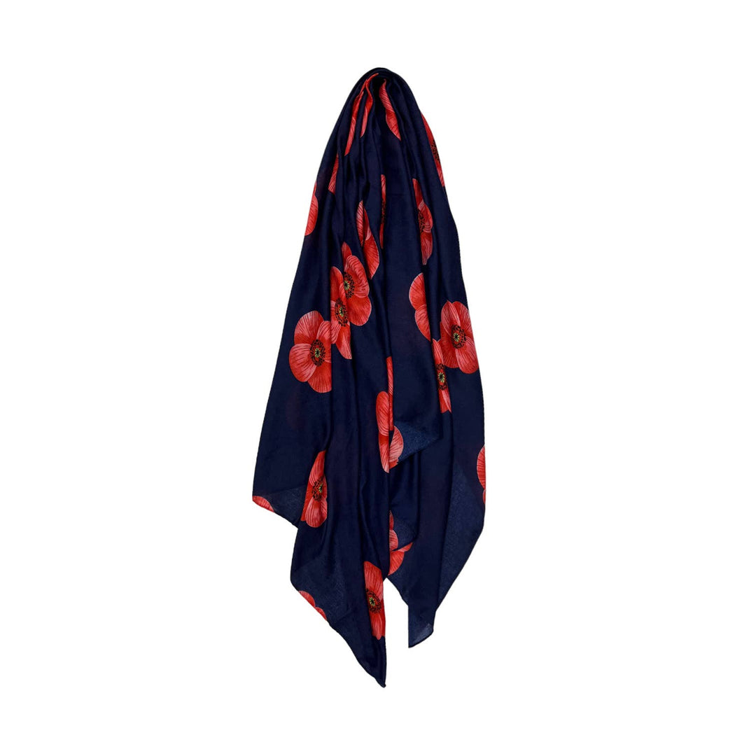 Poppy scarf: Navy
