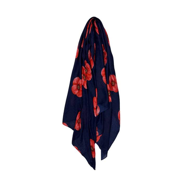 Poppy scarf: Navy