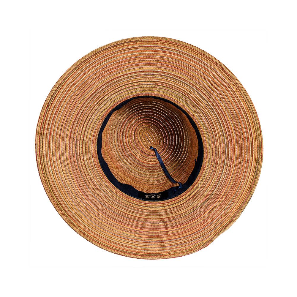 Wide Brim Straw Sun Hat: Spice