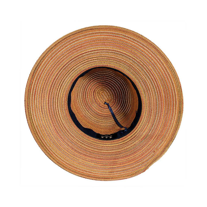Wide Brim Straw Sun Hat: Spice
