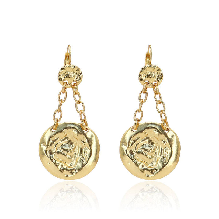 Coin chandelier earrings: GOLD
