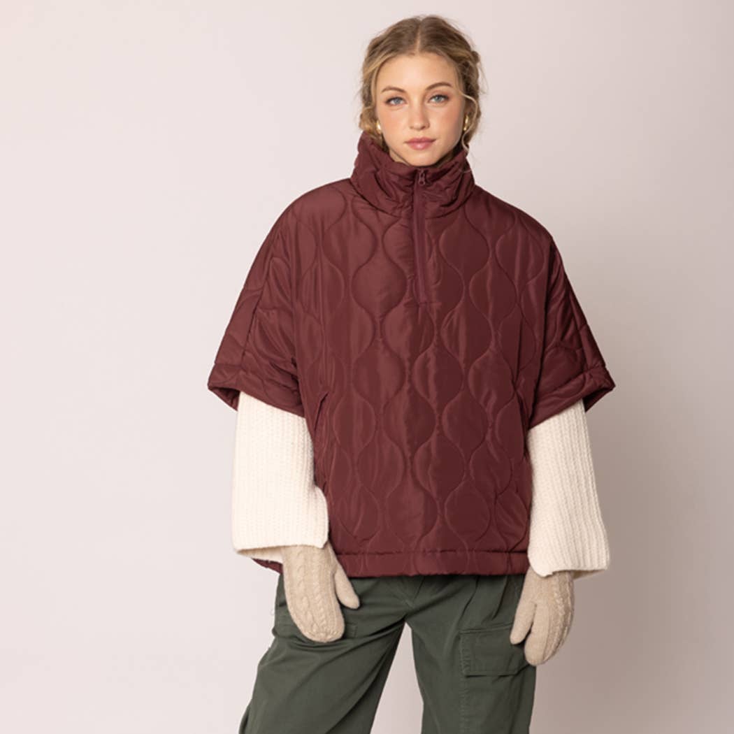 Quilted JKT : BLK / One Size