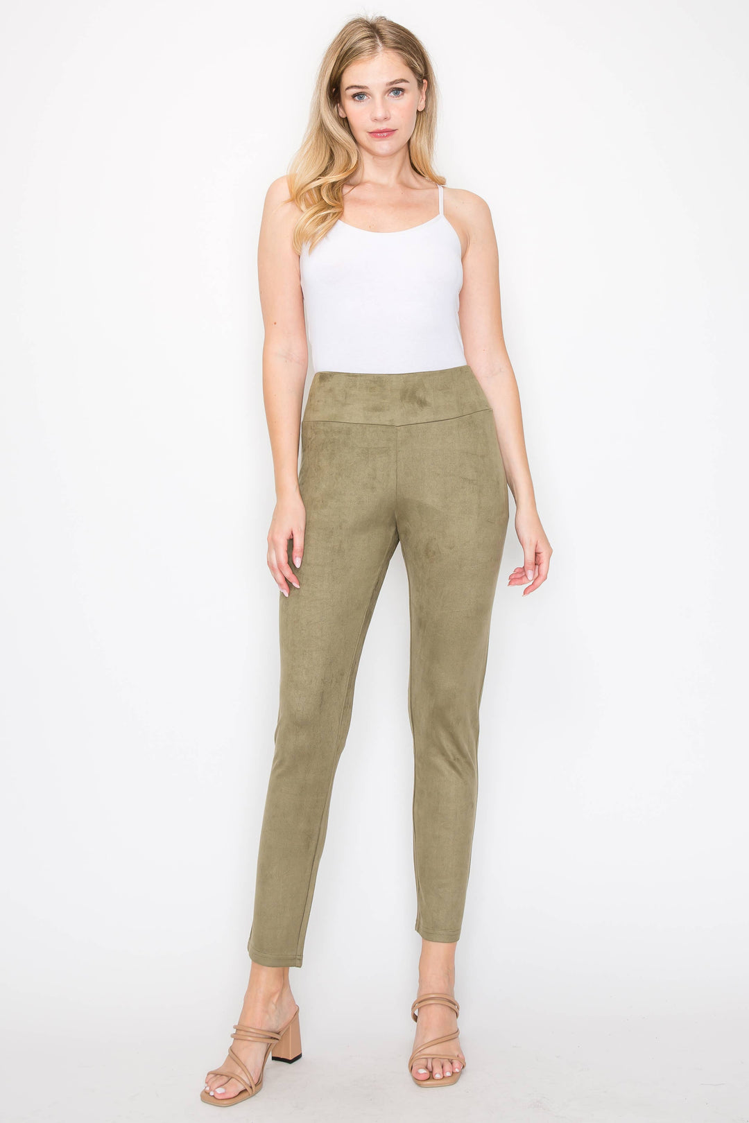 Annelise Stretch Suede Pant: Black / XL / A5499