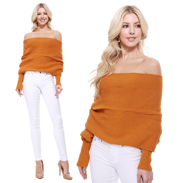Bolero Sweater Top KC008: BLACK / SM