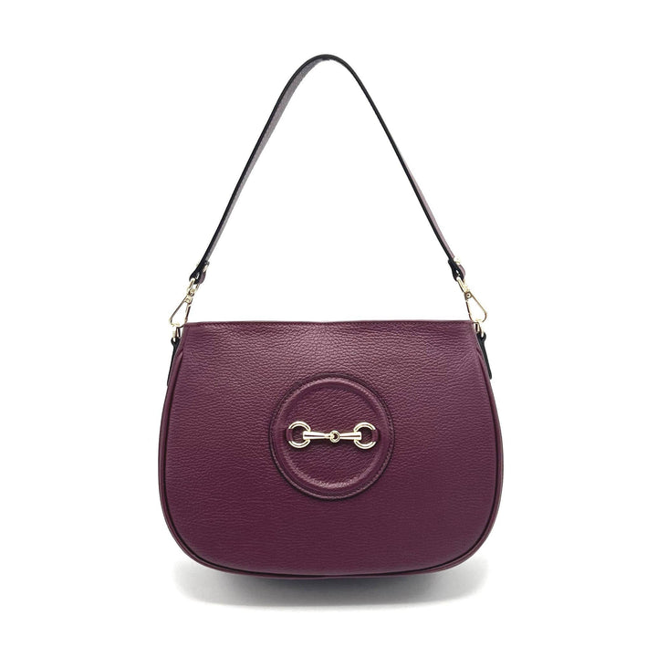 Leather bag, Made in Italy, 112627: Bordeaux