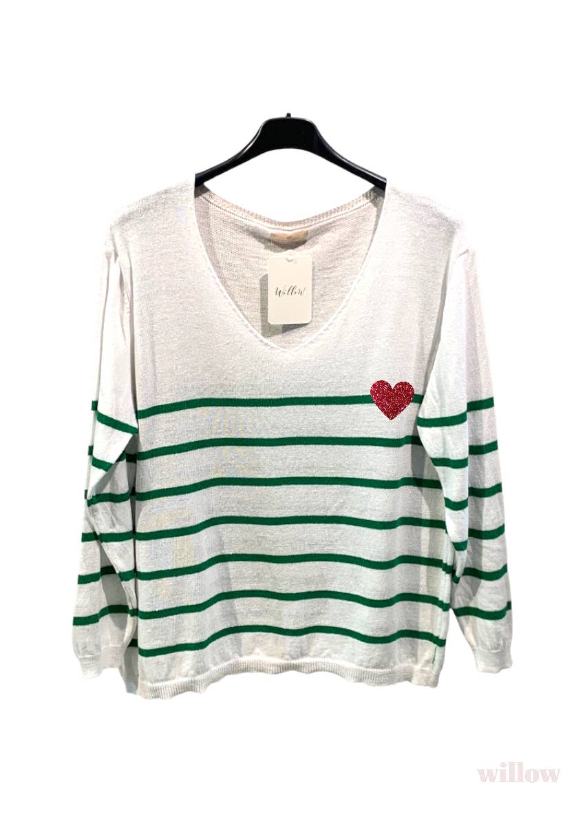 - Sailor heart sweater: Jeans