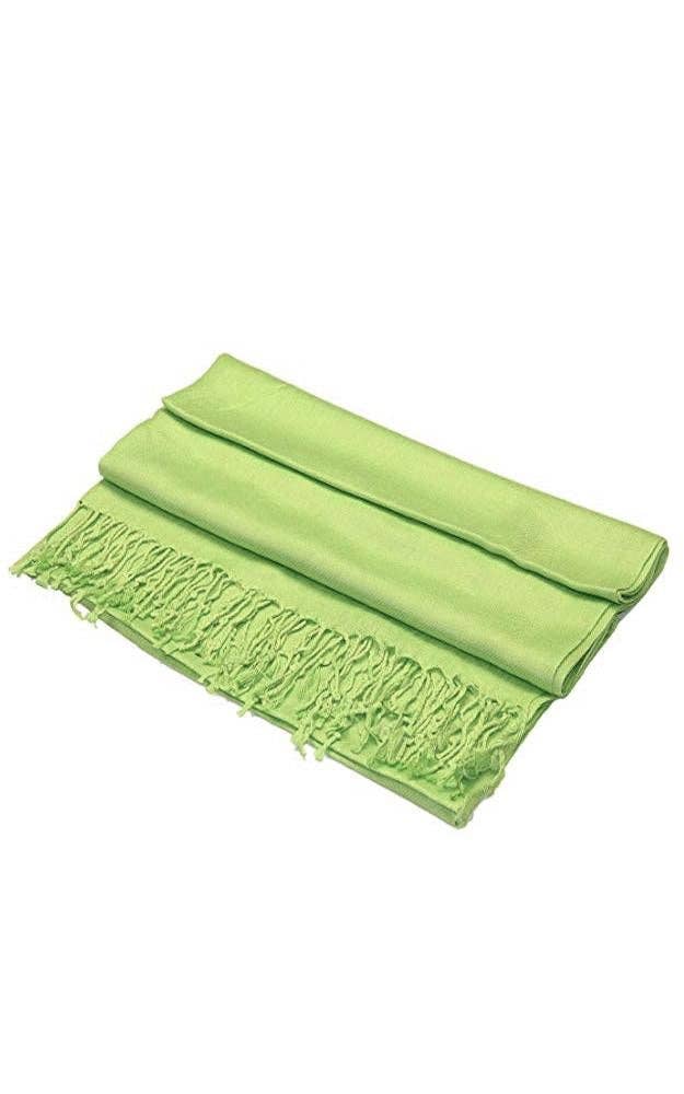 Apple Green Color Fashion Pashmina Shawl