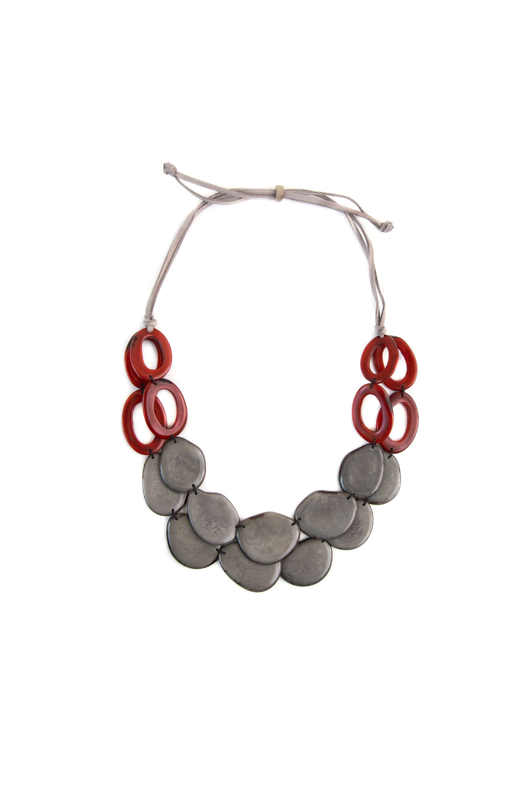 Africa Necklace: Burgundy Combo