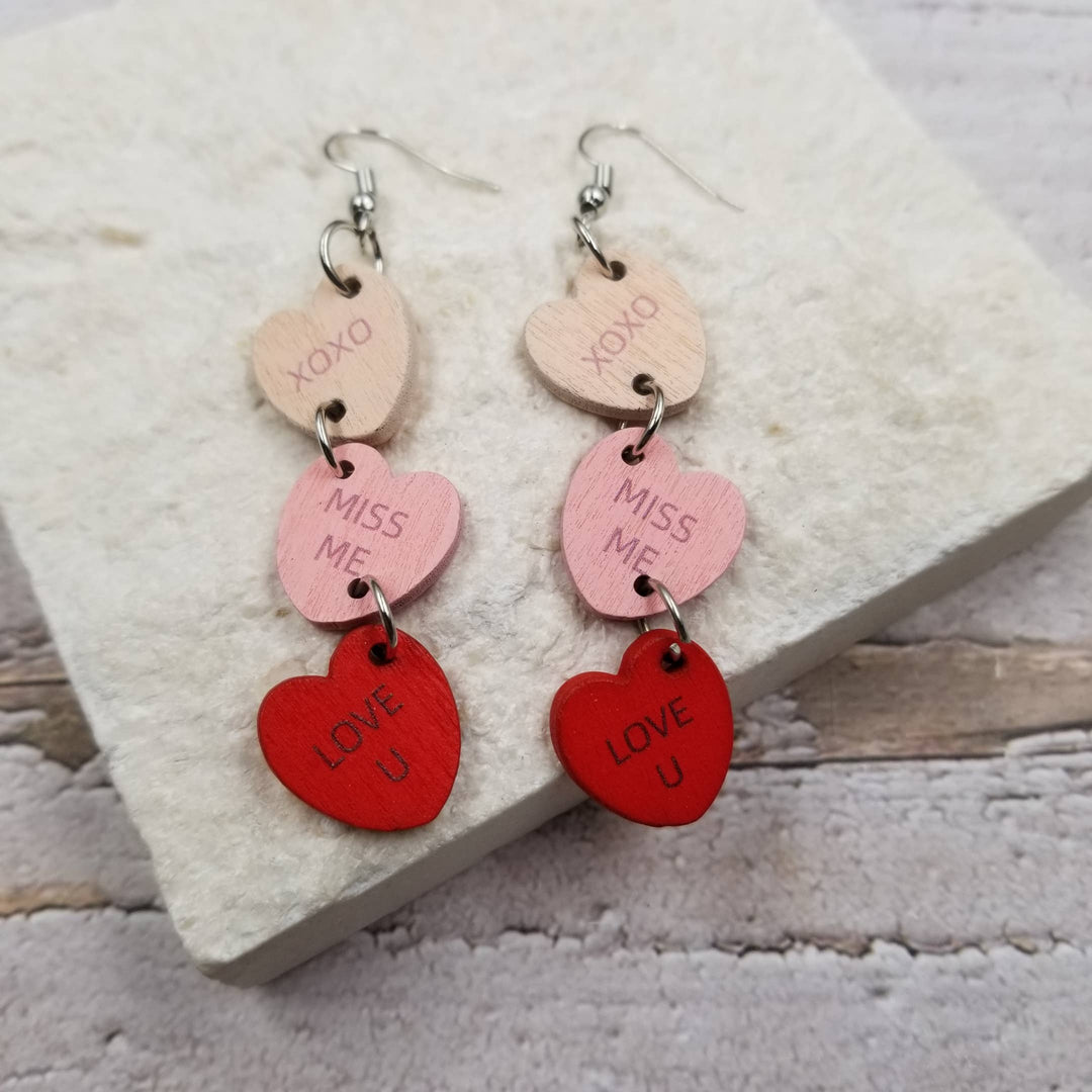 Love Confession Hearts, Earrings