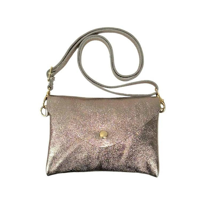 Leather Bag: Silver