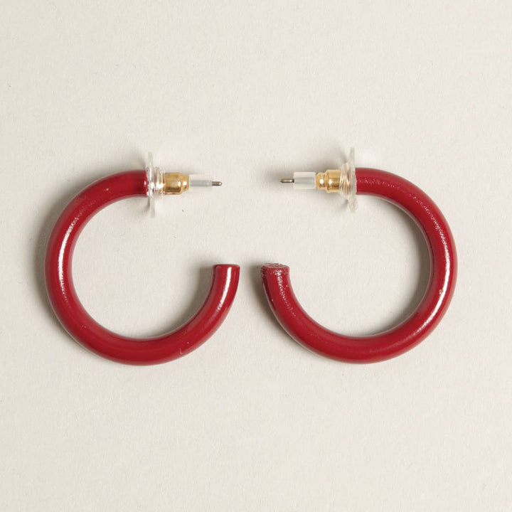 Hoop Post Earring / PINK