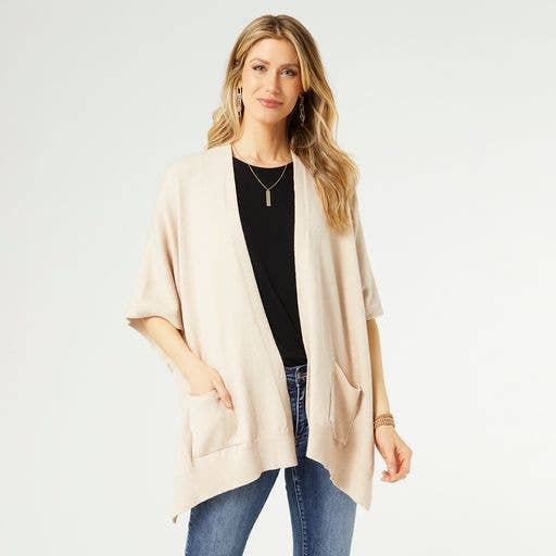Cardi w/ Pocket Blk
