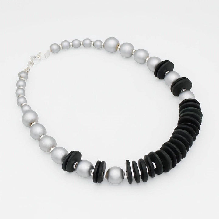 Black and Silver Amaris Necklace