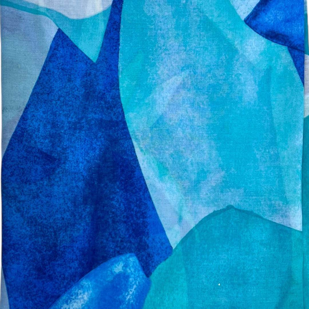 Soft Abstract painting scarf: Grey