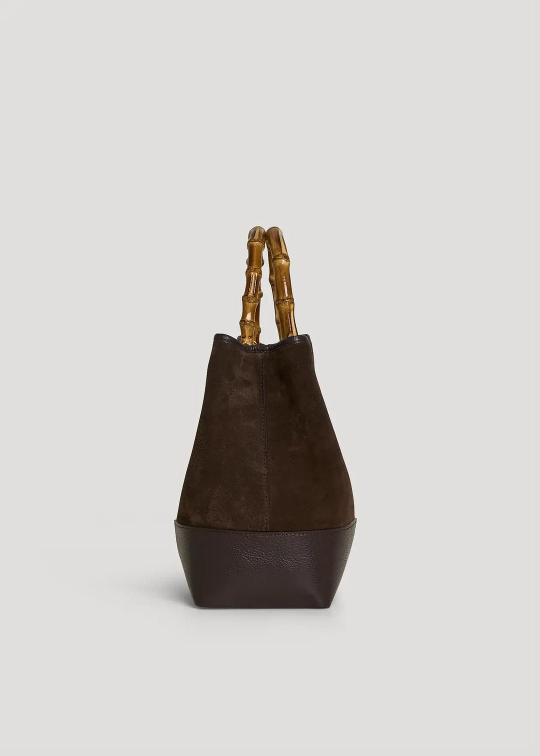 Large Handbag Italian Suede: Oliva