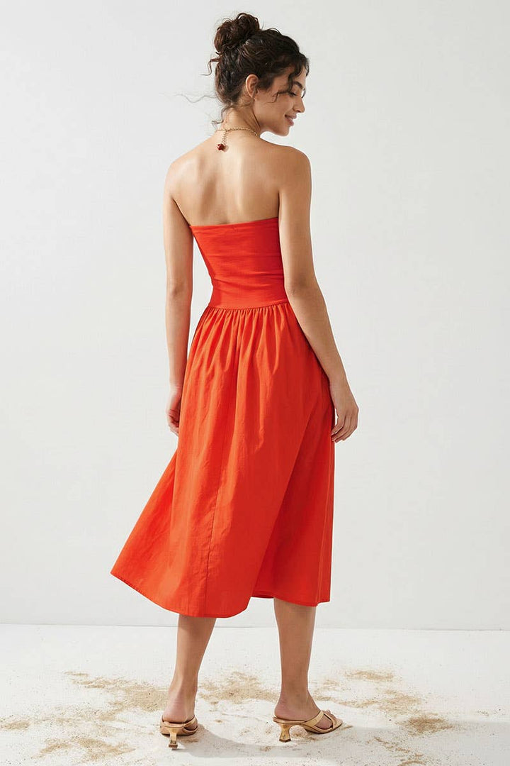 Strapless Maxi Dress: Black / S
