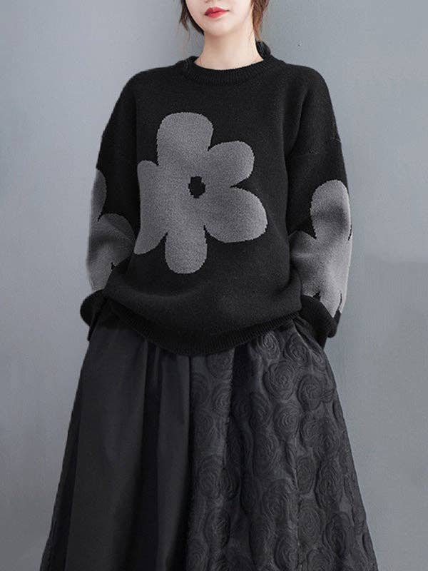 l Long Sleeves Loose: GRAY / One_size