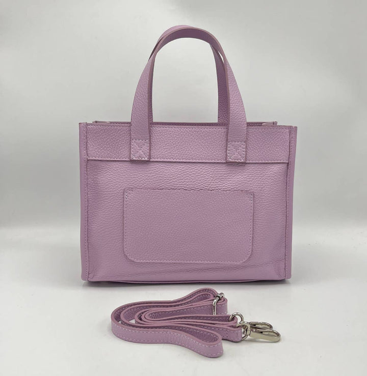 Italian leather bag,112442: Blk