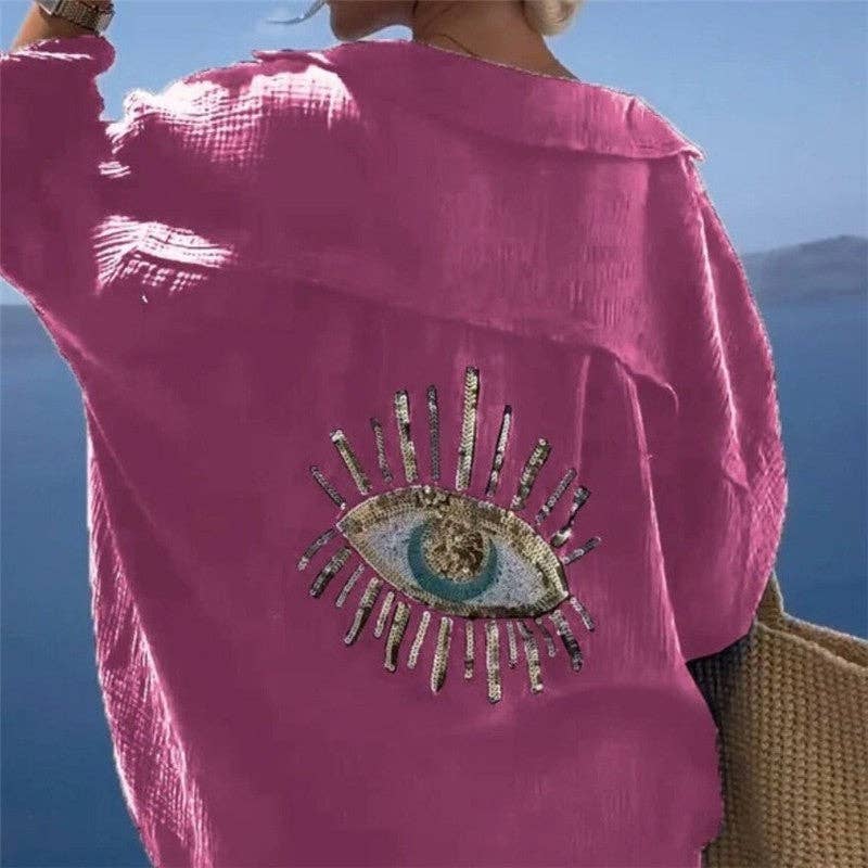 L/S Eye: PEACOCK GREEN / S