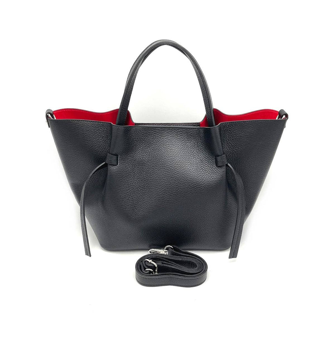 Leather bag, Made in Italy,112544: Taupe