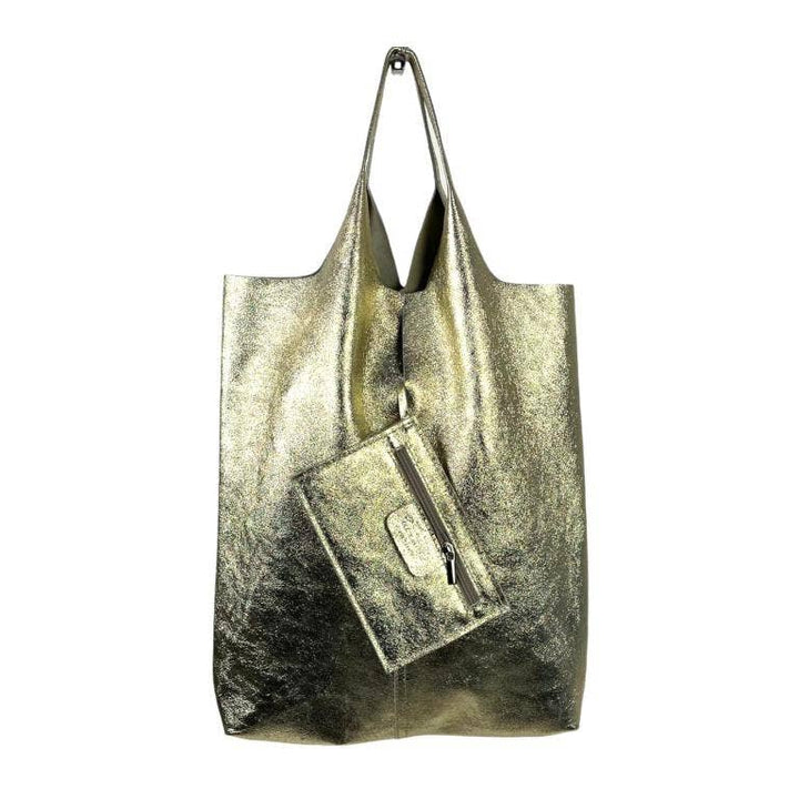 Leather Square Bag:Bronze