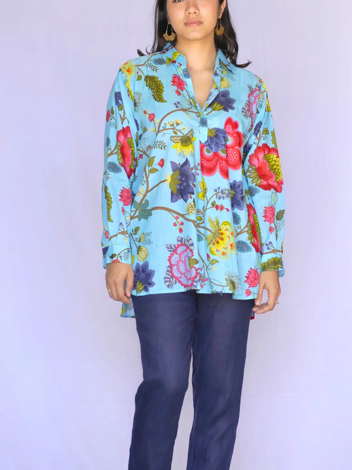 Anoushka  Top: Periwinkle / M