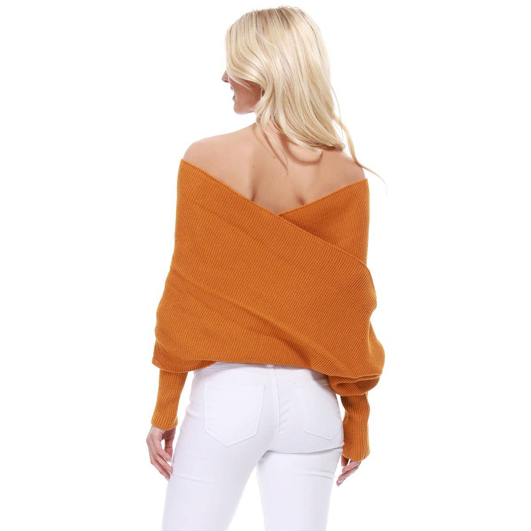 Bolero Sweater Top KC008: BLACK / SM