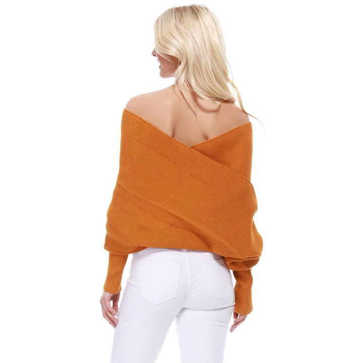 Bolero Sweater Top KC008: BLACK / SM