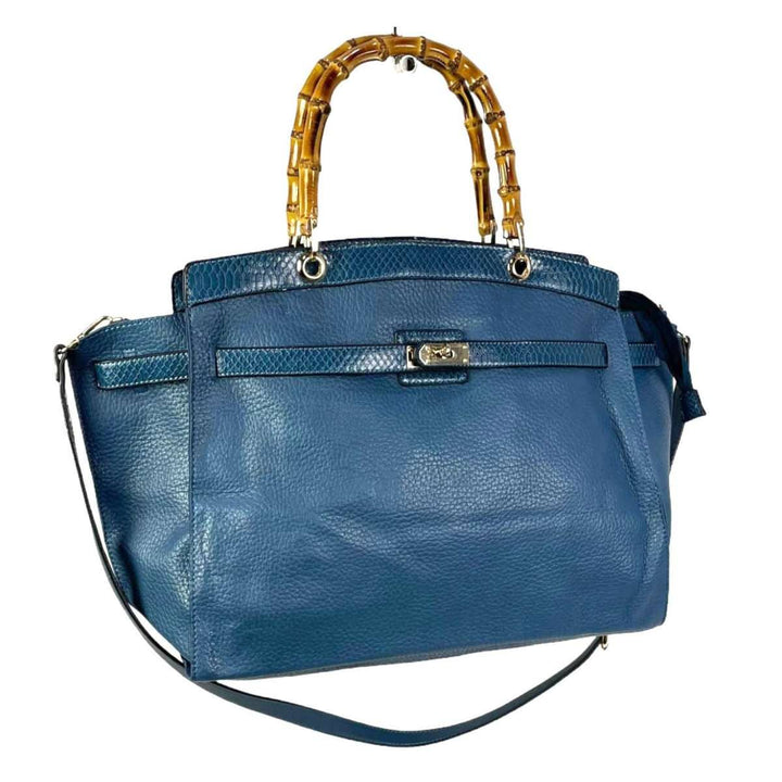 Bag w/ Bamboo Handles: Dark grey