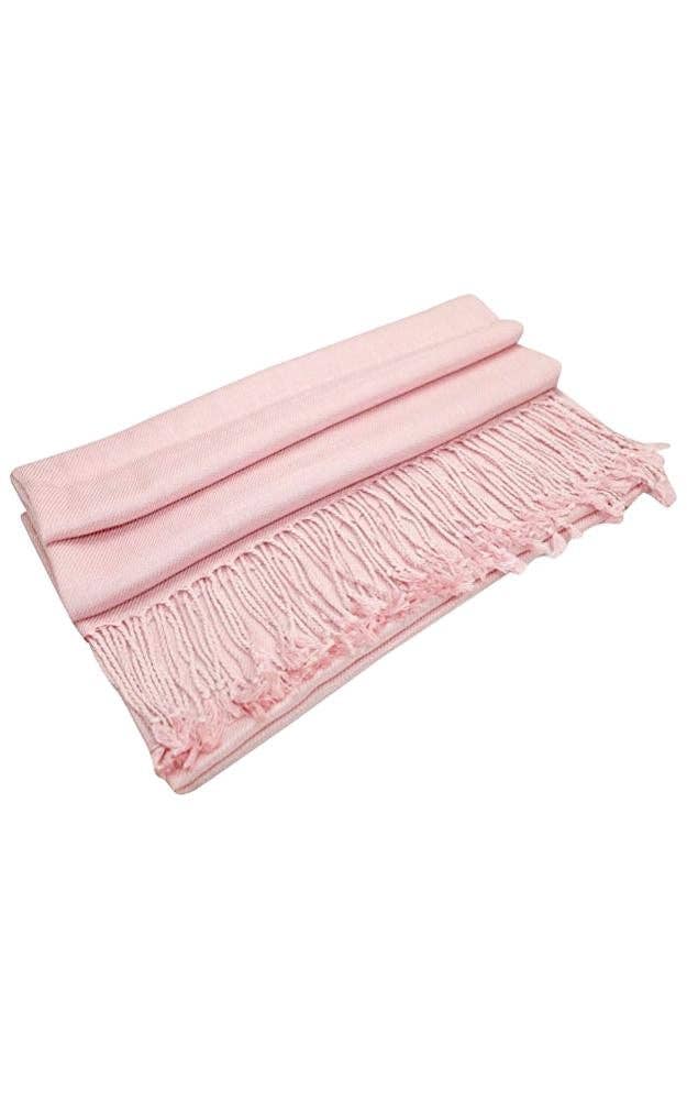 Lt Pink Pashmina Shawl Scarf