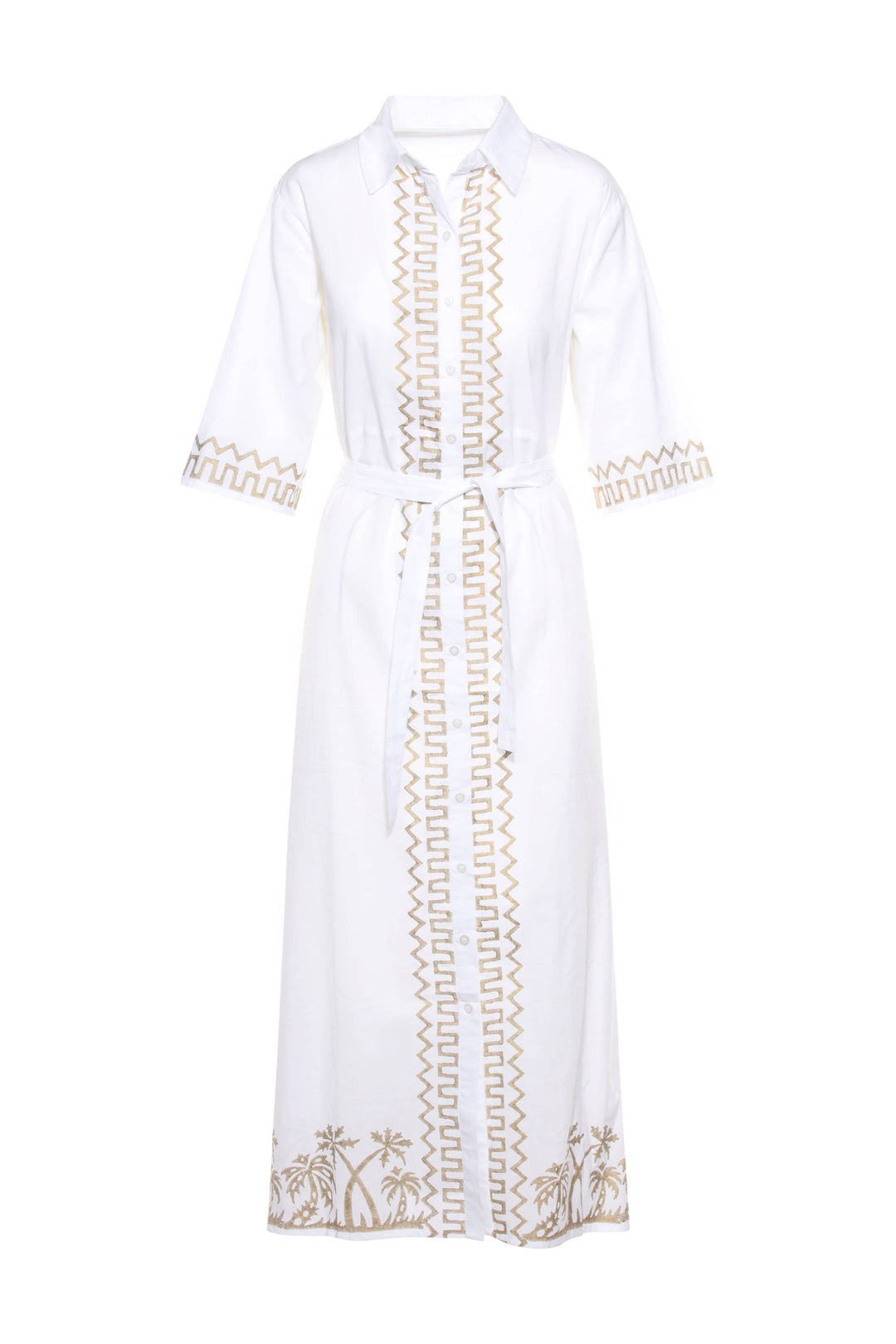 White Vanessa KikiSol Maxi Dress: Large