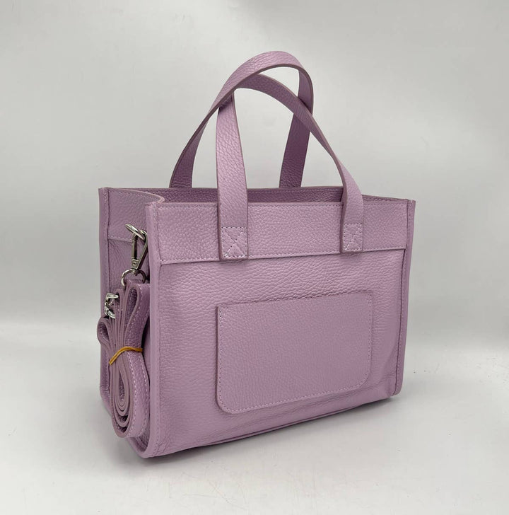 Italian leather bag,112442: Blk