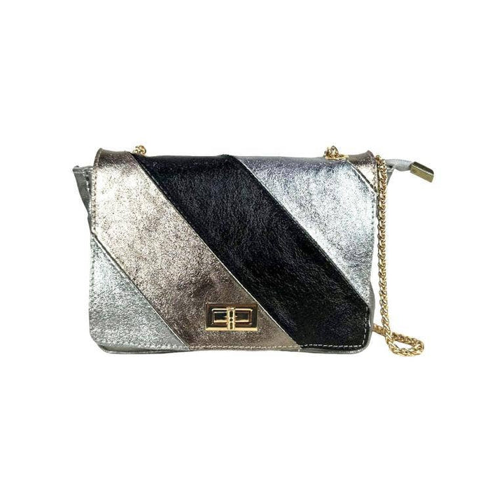 Multicolored Leather: Navy Blue
