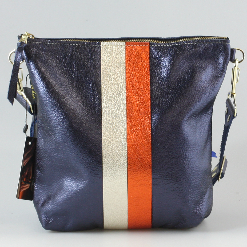 Graham Crossbody: Jet/Silver