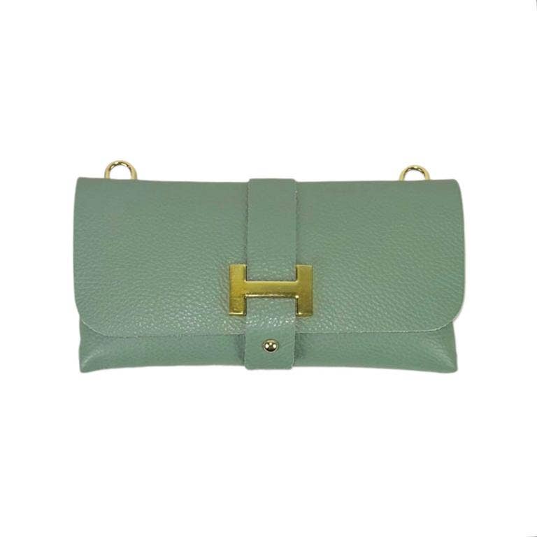 Italian Leather Bag: Suede Black