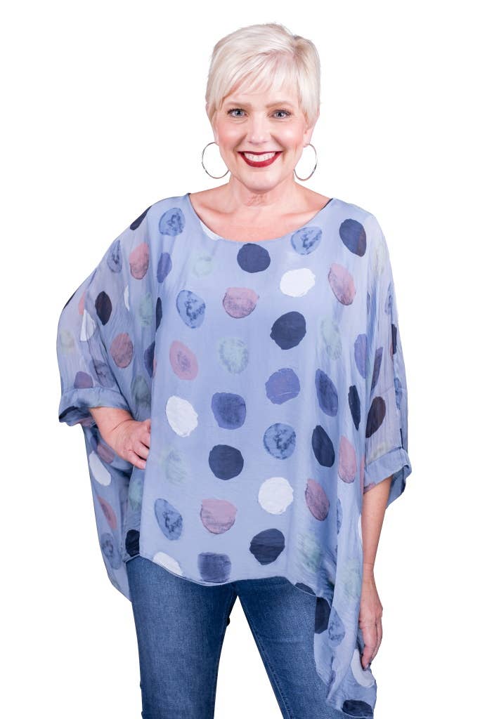 Circle Silk Kaftan (BQ201R):Taupe