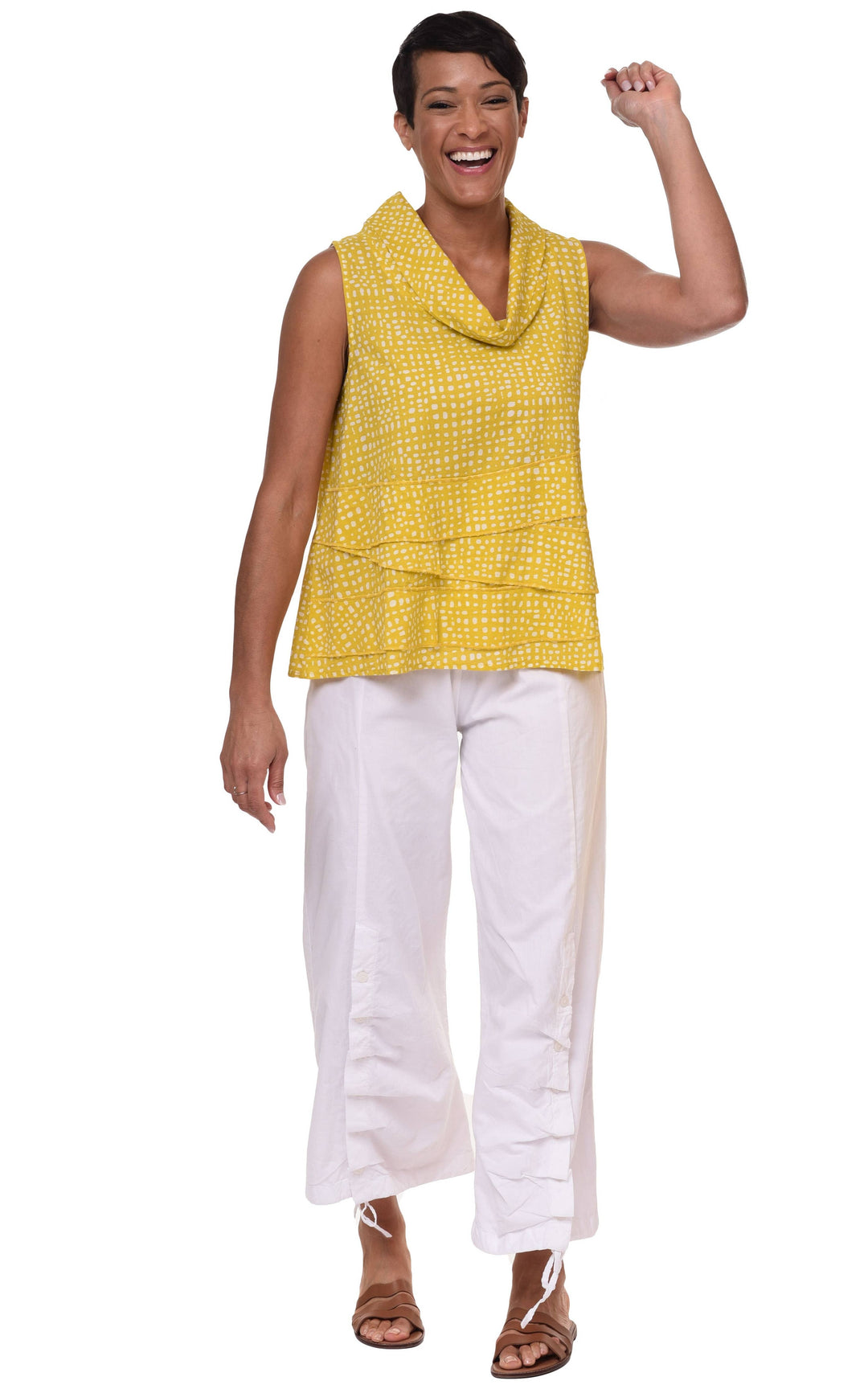 CV63 Leilani Top Goldfish Dots: L