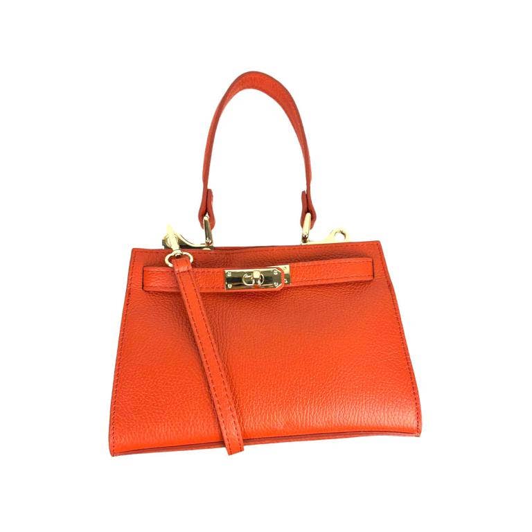 Small leather handbag Taupe