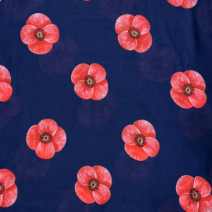 Poppy scarf: Navy