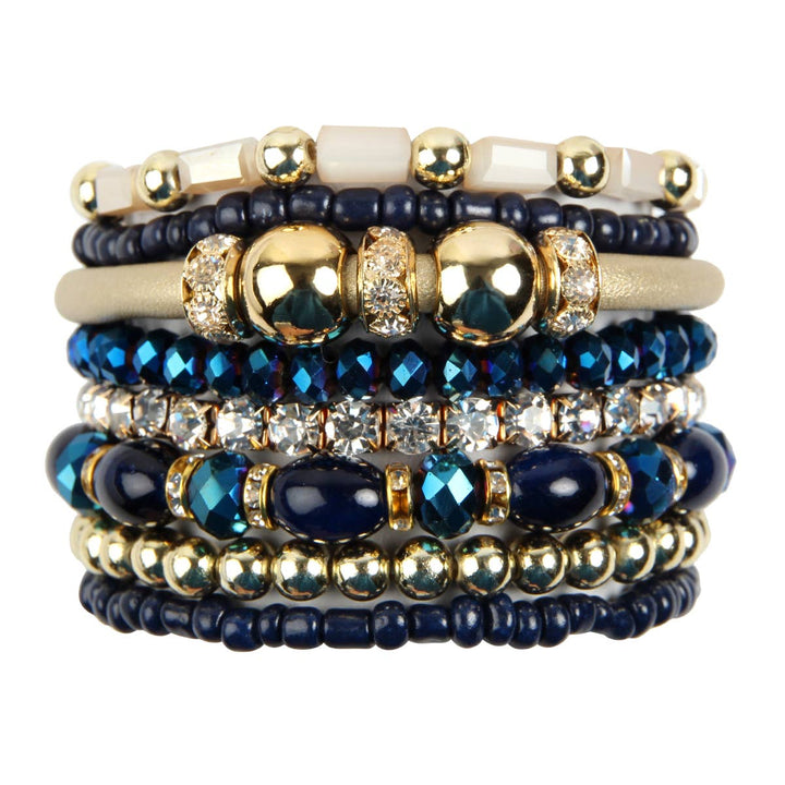 MULTI LINE BRACELET: BLACK