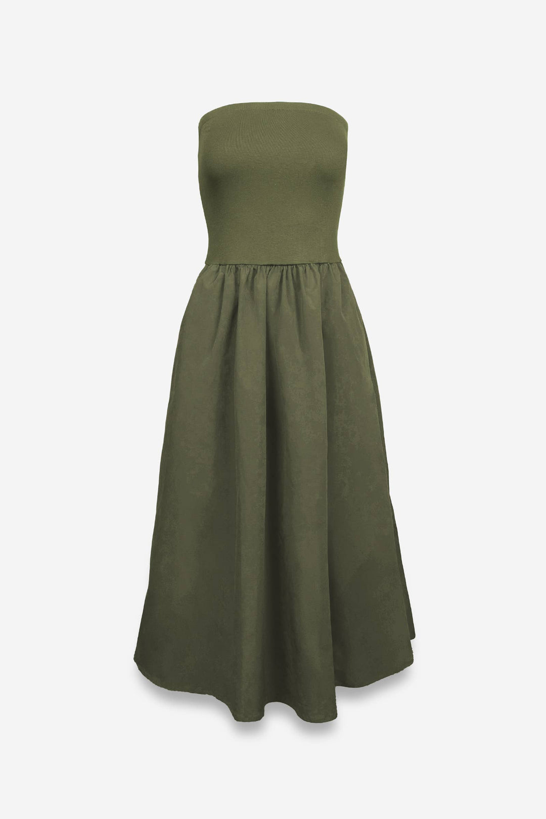 Strapless Maxi Dress: Black / L