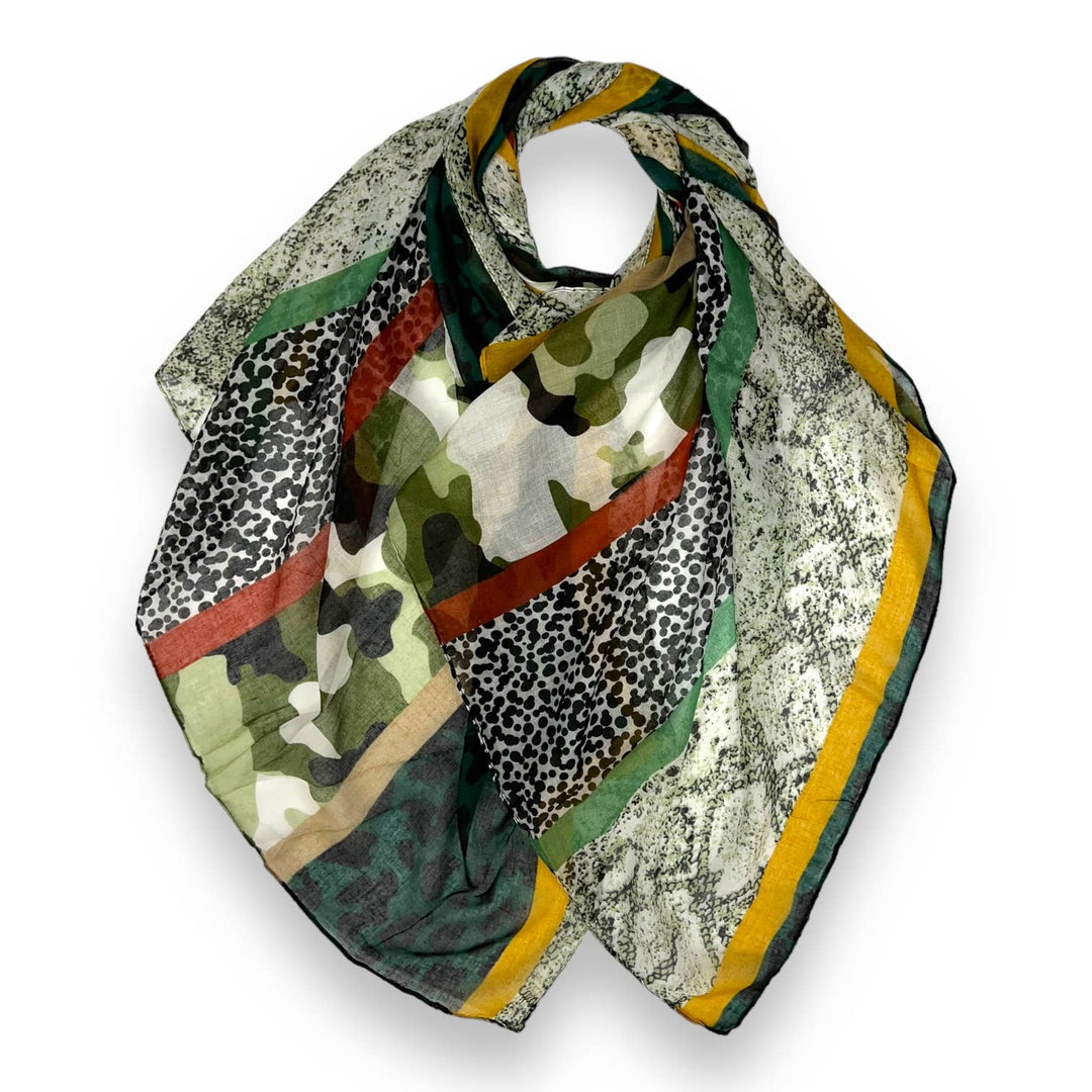 Animal print scarf: Pink