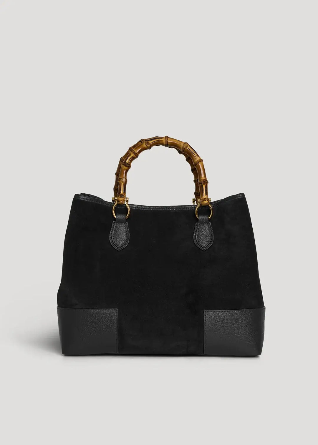 Large Handbag Italian Suede: Oliva