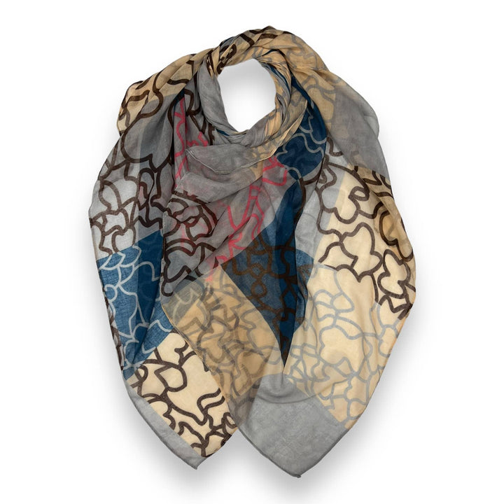 Random line on scarf: Blue