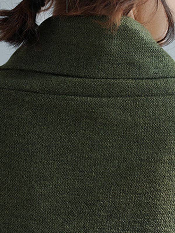 Solid Color Pullovers: BLACK / One_size