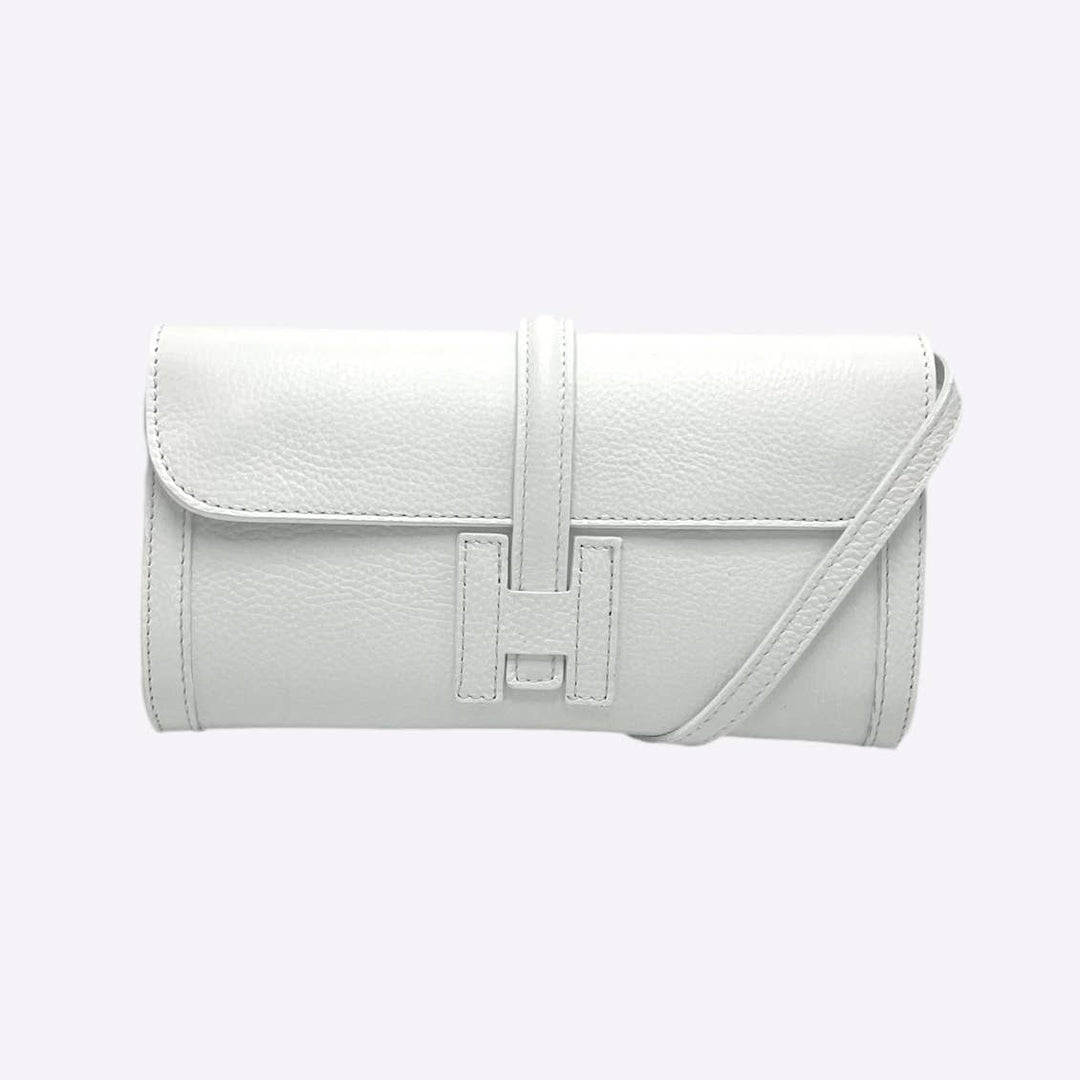 Leather clutch bag, Made in Italy, 112532: Blk