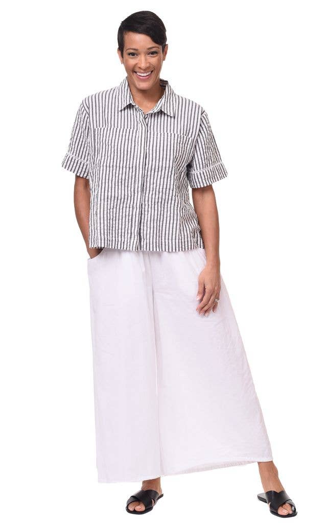 Tulip Clothing - CV1162 Marni Shirt in  Murphy Seersucker Stripe*: XL