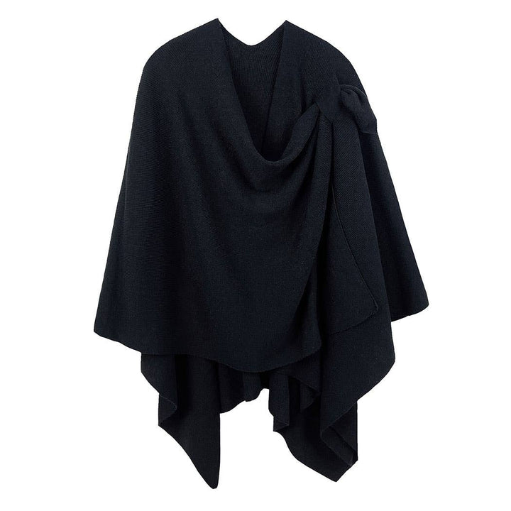 Ruana with Shoulder Strap: BLK
