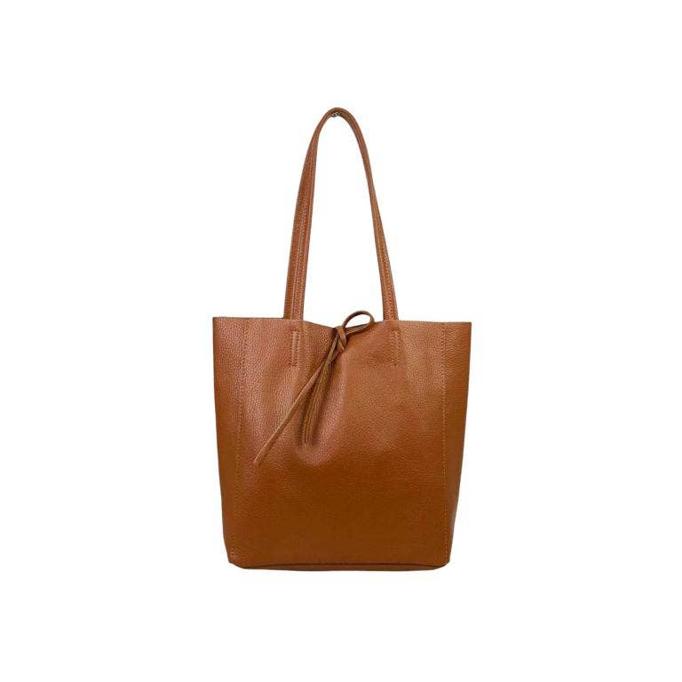 Leather Tote Bag Olive Green