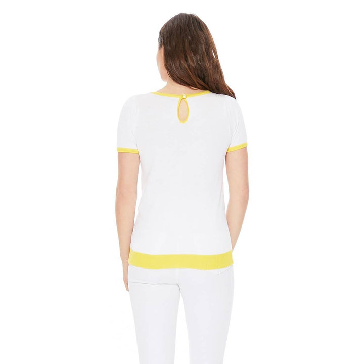 Lemon Print Sweater: / S